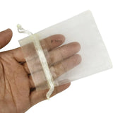 Organza Potli Bags | Drawstring Bags | Cream Color