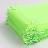Organza Potli Bags | Drawstring Bags | Neon Green Color