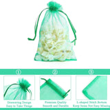 Organza Potli Bags | Drawstring Bags | Green Color