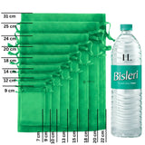 Organza Potli Bags | Drawstring Bags | Green Color