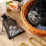 Organza Potli Bags | Drawstring Bags | Black Color