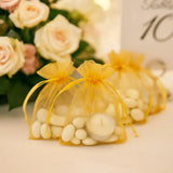 Organza Potli Bags | Drawstring Bags | Yellow Color