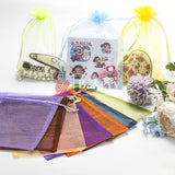 Royal Blue Organza Potli Bags