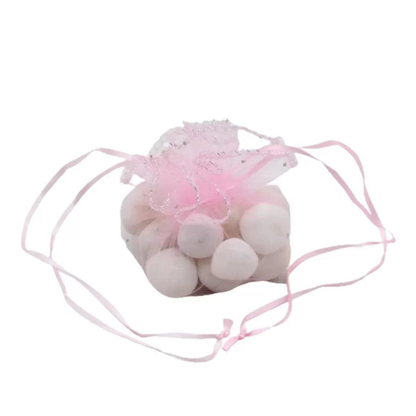 Orzanga Topi Bag Drawstring Pouch | Pink Colour | 30 cm | Pack Of 10 - Bakeyy.com