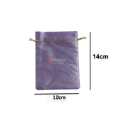 10x14 cm | Satin Potli Bags| Purple Colour | Elegant Drawstring Pouches| for Gifting and Storage| - Bakeyy.com - India - 10x14 cm | Satin Potli Bags| Purple Colour | Elegant Drawstring Pouches| for Gifting and Storage| - Pack of 25