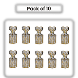 Gold Flower Design | PVC Goodie Box | Pack of 10 - Bakeyy.com - India - Gold Flower Design | PVC Goodie Box | Pack of 10 - Default Title