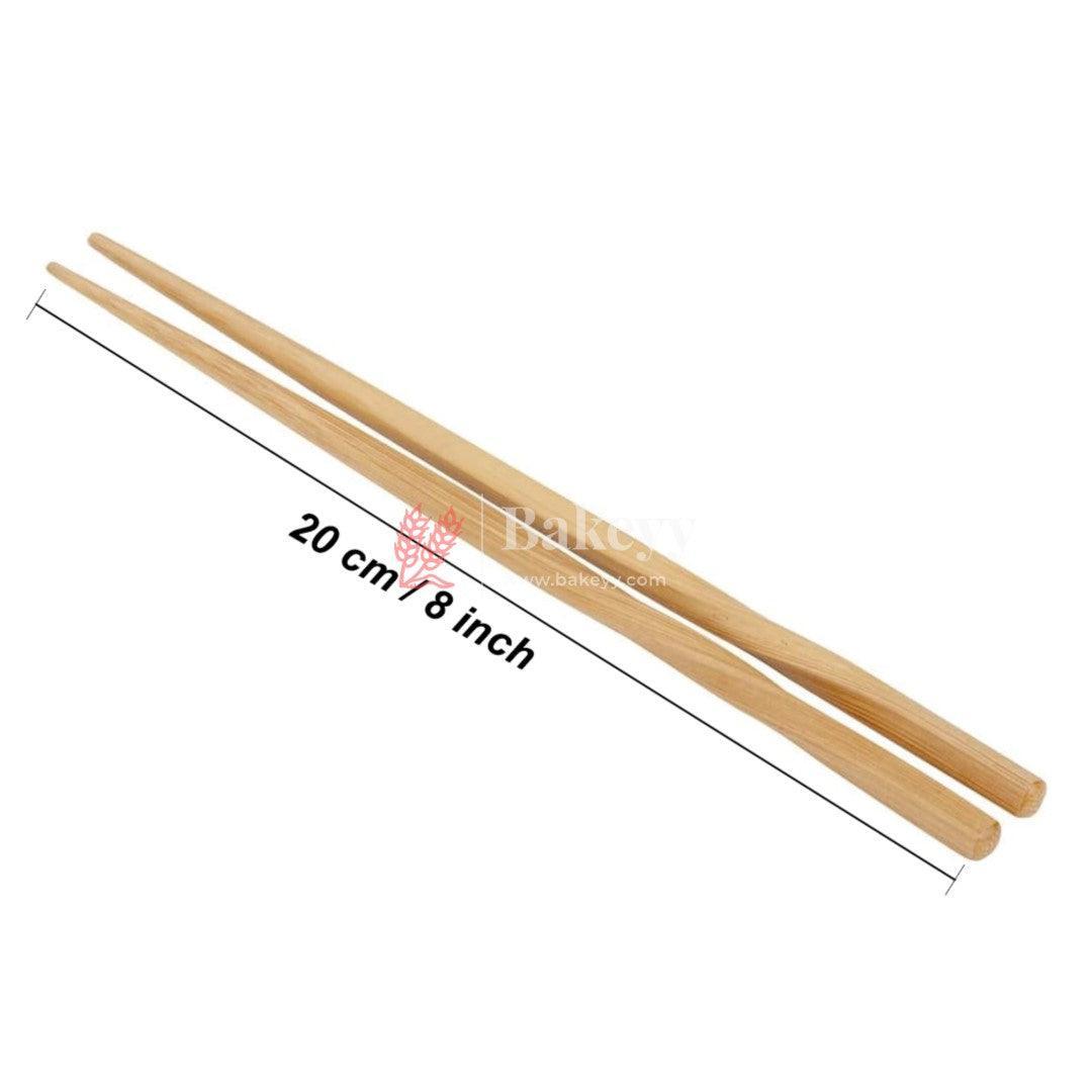 Pair of Chopsticks | Chinese Natural Bamboo Chopsticks | 8 Inch / 20cm | Pack of 10 Sets - Bakeyy.com - India - Pair of Chopsticks | Chinese Natural Bamboo Chopsticks | 8 Inch / 20cm | Pack of 10 Sets - Default Title