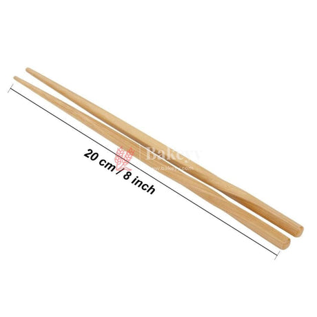 Pair of Chopsticks | Chinese Natural Bamboo Chopsticks | 8 Inch / 20cm | Pack of 10 Sets - Bakeyy.com - India - Pair of Chopsticks | Chinese Natural Bamboo Chopsticks | 8 Inch / 20cm | Pack of 10 Sets - Default Title