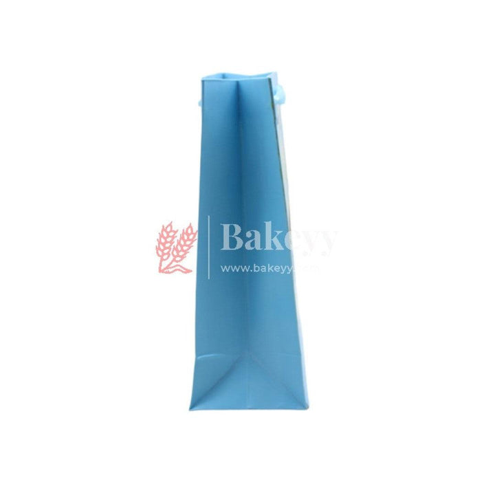 Paper Bag Blue heals decorative | Pack of 10 - Bakeyy.com