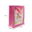 Paper Bag Pink heals decorative | Pack of 10 - Bakeyy.com - India - Paper Bag Pink heals decorative | Pack of 10 - 7x9