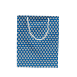 Paper Bag Polka Dot Blue And White | Pack of 50 - Bakeyy.com - India - Paper Bag Polka Dot Blue And White | Pack of 50 - Default Title