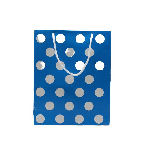 Paper Bag Polka Dot Lite Blue | Pack of 10 - Bakeyy.com - India - Paper Bag Polka Dot Lite Blue | Pack of 10 - Default Title