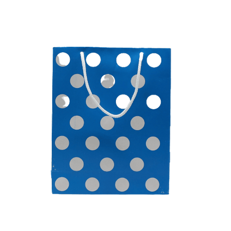 Paper Bag Polka Dot Lite Blue | Pack of 10 - Bakeyy.com - India - Paper Bag Polka Dot Lite Blue | Pack of 10 - Default Title