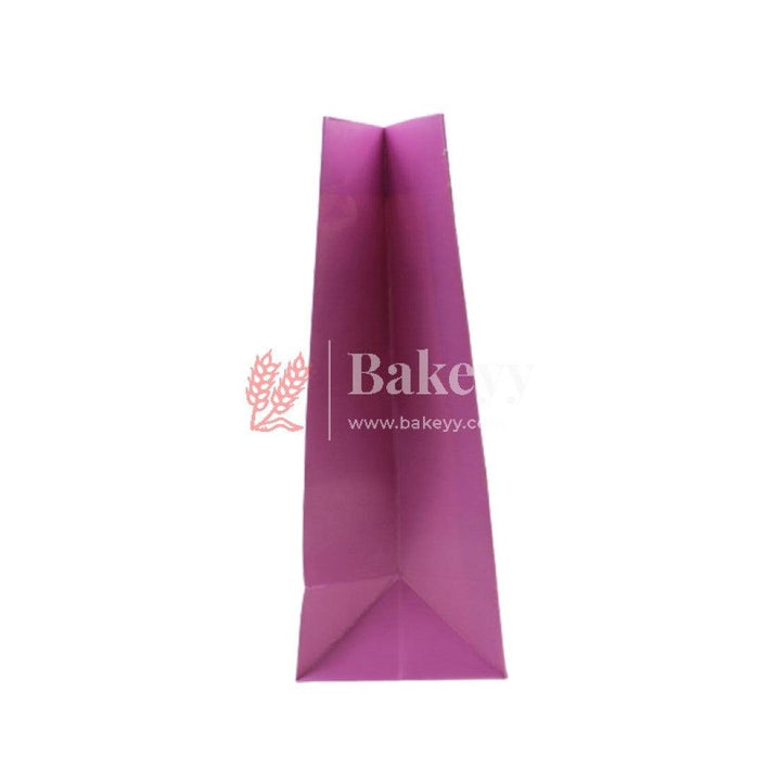 Paper Bag Purple heals decorative | Pack of 10 - Bakeyy.com