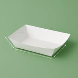 Disposable Paper Food Tray | Disposable Snack Boat | Food Serving Tray | Pack of 25