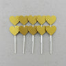 Glitter Heart Cake Topper Set | Premium Sparkle Picks for Cakes, Cupcakes & Desserts | Pack of 10