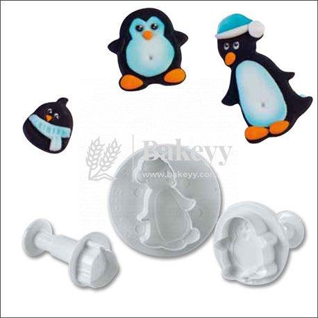 Penguin Fondant Plunger Cutter Mould - Bakeyy.com