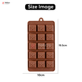 Silicone Gift Box Shape Chocolate Mould – 15 Cavity Decorative Treat Tray| 1 Piece