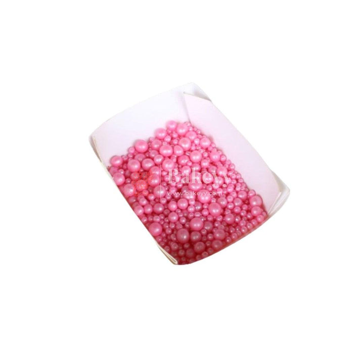 Pink Color Mixed Size Sprinklers | 100g - Bakeyy.com