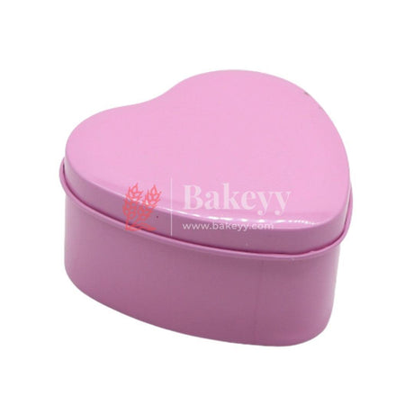 Pink Heart Empty Decorative Tin Box | Gift Box | Chocolate Box | Sweet Box | Jewellery Box | Luxury Box | Pack of 18 - Bakeyy.com - India - Pink Heart Empty Decorative Tin Box | Gift Box | Chocolate Box | Sweet Box | Jewellery Box | Luxury Box | Pack of 18 - Default Title