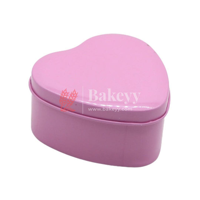 Pink Heart Empty Decorative Tin Box | Gift Box | Chocolate Box | Sweet Box | Jewellery Box | Luxury Box | Pack of 18 - Bakeyy.com - India - Pink Heart Empty Decorative Tin Box | Gift Box | Chocolate Box | Sweet Box | Jewellery Box | Luxury Box | Pack of 18 - Default Title