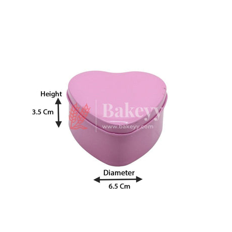 Pink Heart Empty Decorative Tin Box | Gift Box | Chocolate Box | Sweet Box | Jewellery Box | Luxury Box | Pack of 18 - Bakeyy.com - India - Pink Heart Empty Decorative Tin Box | Gift Box | Chocolate Box | Sweet Box | Jewellery Box | Luxury Box | Pack of 18 - Default Title