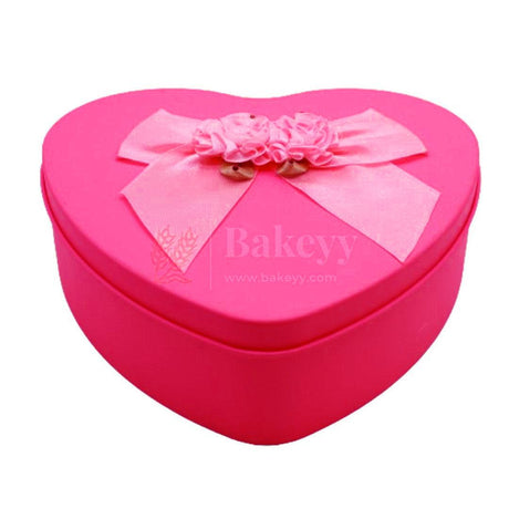Extra Large | Dark Pink Heart Empty Decorative Tin Box | Gift Box | Chocolate Box | Sweet Box | Jewellery Box | Luxury Box | Pack Of 2 - Bakeyy.com - India - Extra Large | Dark Pink Heart Empty Decorative Tin Box | Gift Box | Chocolate Box | Sweet Box | Jewellery Box | Luxury Box | Pack Of 2 - Default Title