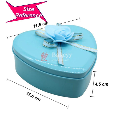 Pink Heart Empty Decorative Tin Box | Gift Box | Chocolate Box | Sweet Box | Jewellery Box | Luxury Box | Pack Of 6 - Bakeyy.com - India - Pink Heart Empty Decorative Tin Box | Gift Box | Chocolate Box | Sweet Box | Jewellery Box | Luxury Box | Pack Of 6 - Default Title