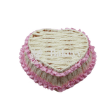 Pink Heart Net Basket | Hamper Basket | Large - Bakeyy.com - India - Pink Heart Net Basket | Hamper Basket | Large - Default Title