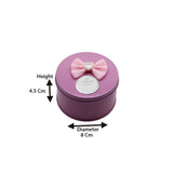 Pink Round Empty Decorative Tin Box | Gift Box | Chocolate Box | Sweet Box | Jewellery Box | Luxury Box - Bakeyy.com - India - Pink Round Empty Decorative Tin Box | Gift Box | Chocolate Box | Sweet Box | Jewellery Box | Luxury Box - Default Title