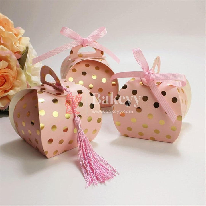 Pink Wedding Festival Party Favors Candy Box Cute Paper Gifts Packing Bags Boxes Baby Shower Christmas Decorations Supplies-gold with - Bakeyy.com