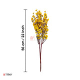 Artificial Yellow Blossom Stem – 56cm Floral Spray for Home & Vase Decor  Bouquet