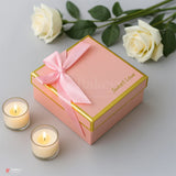 9 Cavity Hard Chocolate Box | Pink Colour
