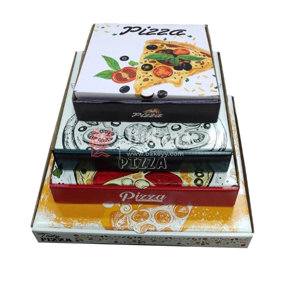 Pizza Box | Hotel | Canteen| Restaurants Box- Pack of 25 - Bakeyy.com - India - Pizza Box | Hotel | Canteen| Restaurants Box- Pack of 25 - Black / Small