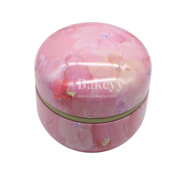 Plain Empty Tin Matka Round Shaped Decorative Boxes | Candle Tin Box - Bakeyy.com