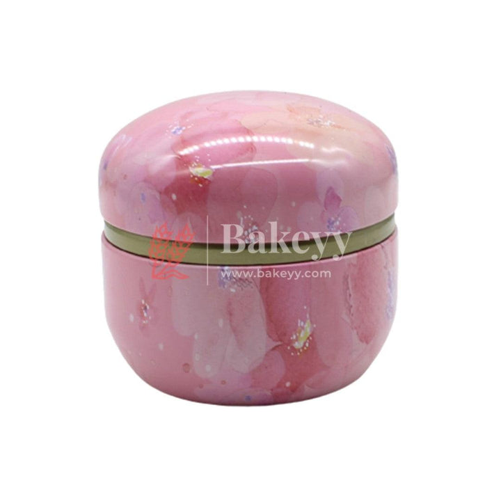 Plain Empty Tin Matka Round Shaped Decorative Boxes | Candle Tin Box - Bakeyy.com