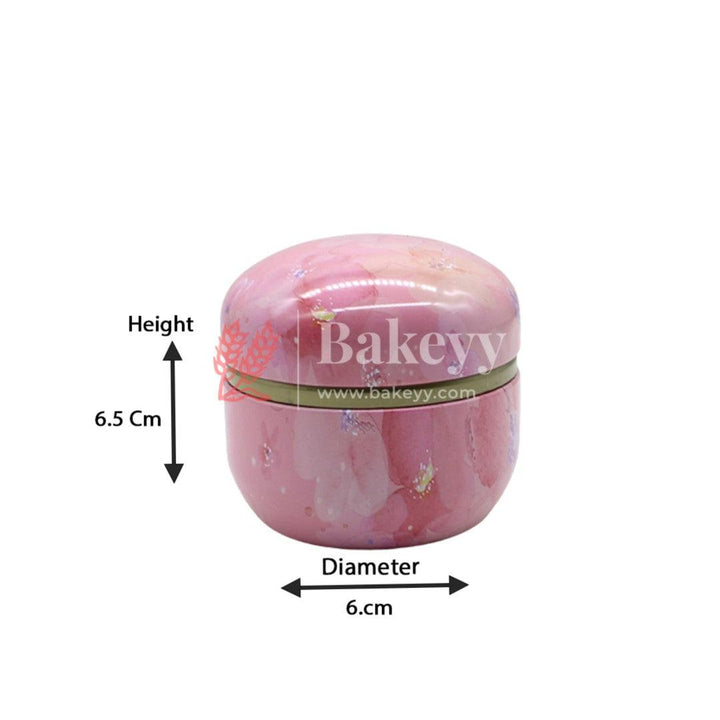 Plain Empty Tin Matka Round Shaped Decorative Boxes | Candle Tin Box - Bakeyy.com