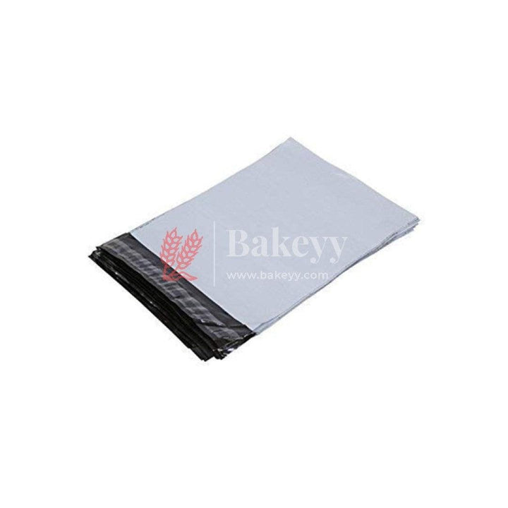 Plain Plastic Courier Bags Shipping Bags Strong Thick Mailing Bags with Self Adhesive Waterproof and Tear-Proof | Different Size | Pack Of 100 - Bakeyy.com