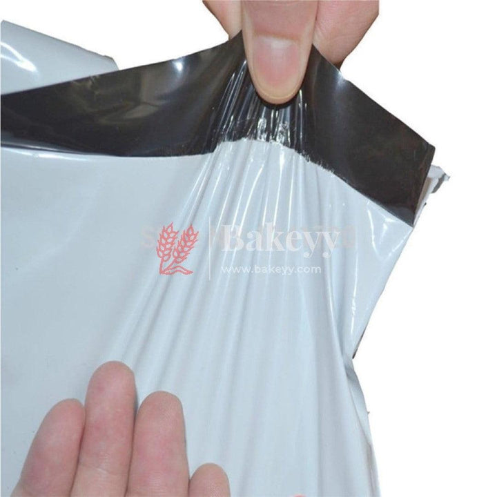 Plain Plastic Courier Bags Shipping Bags Strong Thick Mailing Bags with Self Adhesive Waterproof and Tear-Proof | Different Size | Pack Of 100 - Bakeyy.com
