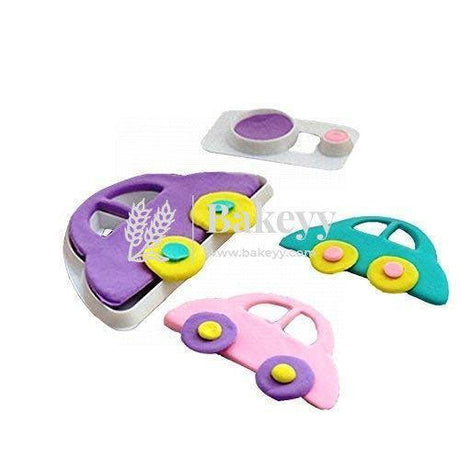 Plastic Car Theme Fondant Cookie Biscuit Cutter Mould - Bakeyy.com - India - Plastic Car Theme Fondant Cookie Biscuit Cutter Mould - Default Title