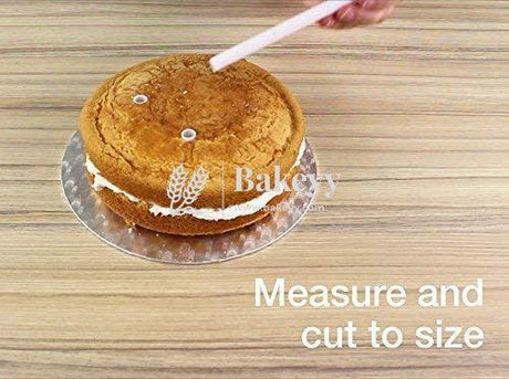 Plastic Dowel Rods for Tiered Cake Construction | Pack of 8 | 30.5 CM - Bakeyy.com - India - Plastic Dowel Rods for Tiered Cake Construction | Pack of 8 | 30.5 CM - Default Title