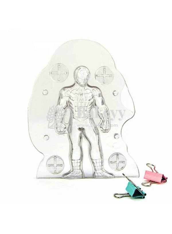 Polycarbonate 3D Spiderman Chocolate Mould - Bakeyy.com