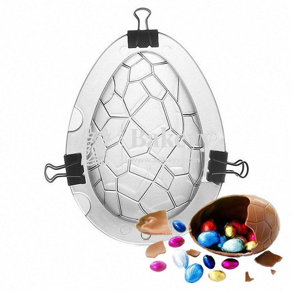 Polycarbonate Large Size Easter Egg Mould | Giant Surprise Toy Egg Maker | Dinosaur Egg Chocolate Mould - Bakeyy.com