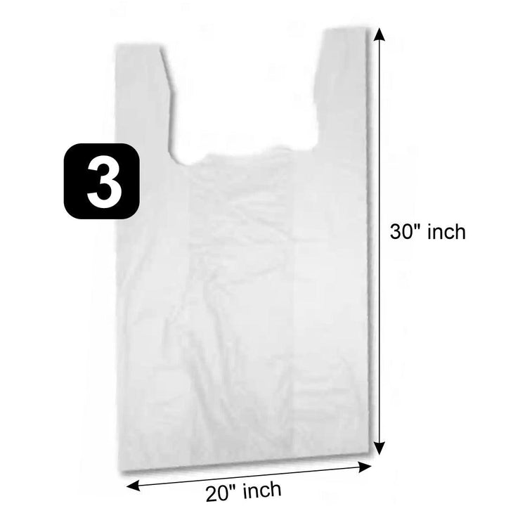 Polythene Bags for Packing | Very Soft Carrier Luggage Shifting Big with Handle | Pack of 50 - Bakeyy.com