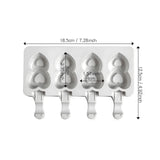 Heart Shape Popsicle Silicone Mould | Ice Cream & Kulfi Mould | Food-Grade Silicone | Pack of 1