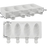 Oval Shape Popsicle Silicone Mould | Ice Cream & Kulfi Mould | Food-Grade Silicone | Pack of 1