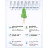 Tree Shape Popsicle Silicone Mould | Decorative Baking Mould | Baking & Craft Mould | Food-Grade Silicone | Pack of 1