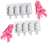 Heart Shape Popsicle Silicone Mould | Ice Cream & Kulfi Mould | Food-Grade Silicone | Pack of 1