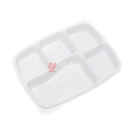 PP Black 5cp Meal Tray With Lid | Pack of 24 - Bakeyy.com - India - PP Black 5cp Meal Tray With Lid | Pack of 24 - Default Title