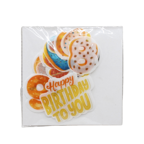 Pre-Cut Fancy Wafer Decor | Edible | Happy Birthday To You - Bakeyy.com - India - Pre-Cut Fancy Wafer Decor | Edible | Happy Birthday To You - Default Title